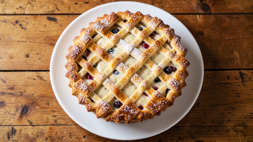 Betty Crocker's Two-Crust Pie Recipe: Flaky Lattice Crown Over Creamy Filling