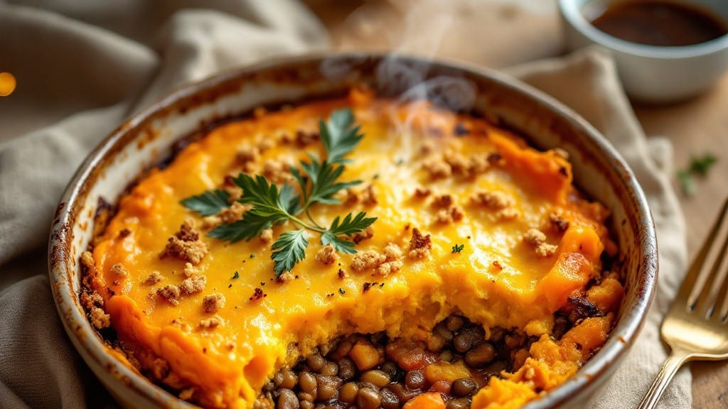 Butternut Squash Shepherd's Pie Recipe: Savory Mashed Topping Meets Hearty Filling