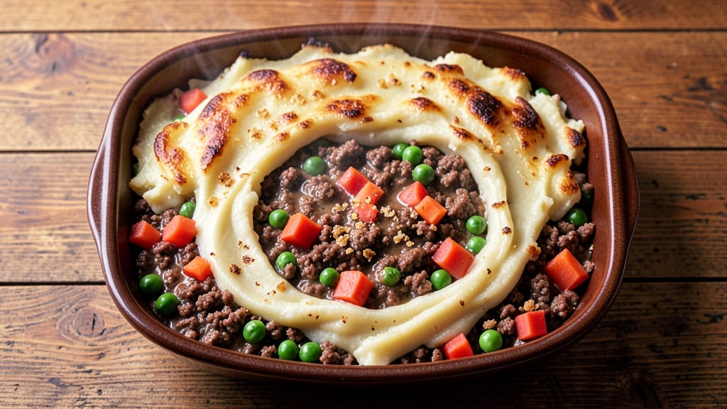 Campbell Soup Shepherd's Pie Recipe: Mashed Potato Crust Over Savory Meat and Veggie Filling