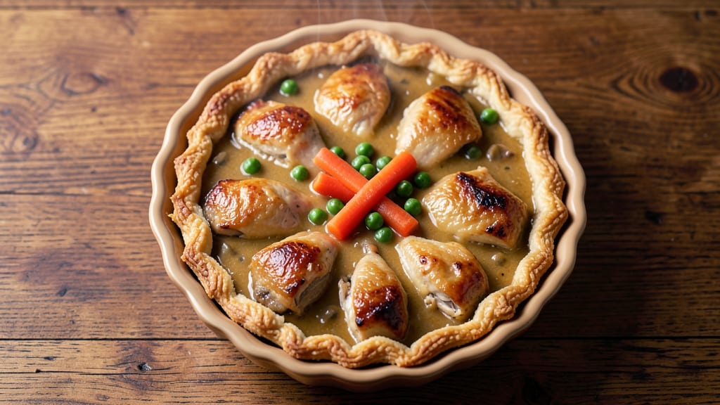 Campbell's Cream of Mushroom Soup Chicken Pot Pie Recipe: Crispy Top, Creamy Filling in One Dish