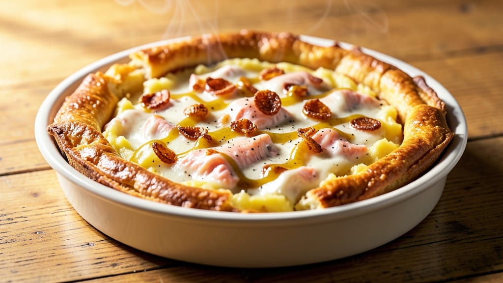 Canned Salmon Pie Recipe: Flaky Crust Over Creamy Pink Centers