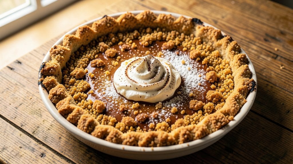 Cracker Pie Recipe: Crispy Cornmeal Crowns Over Creamy Cheese Swirls