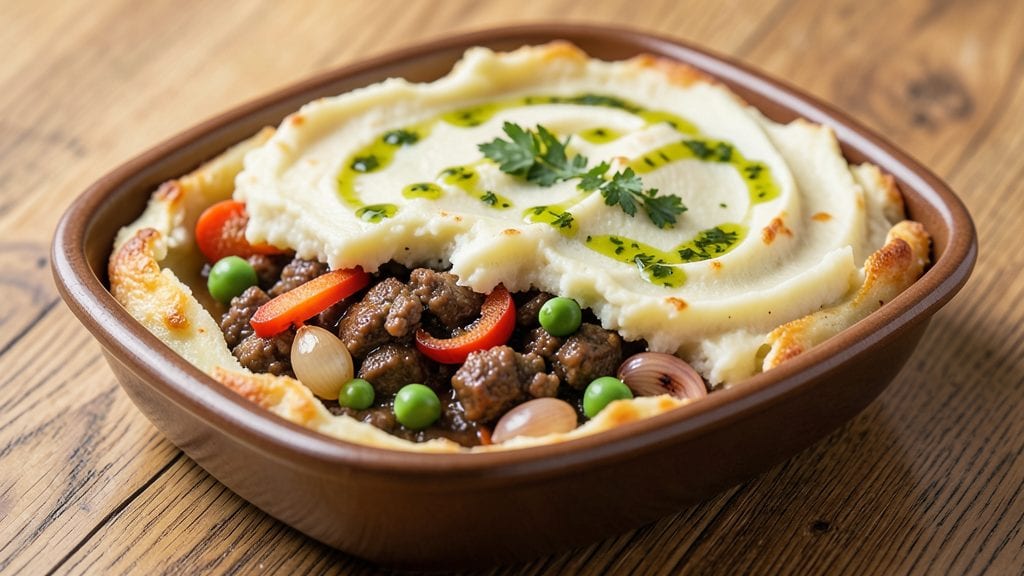 Emeril Lagasse's Shepherd's Pie Recipe: Fluffy Mashed Potato Crust Over Savory Meat