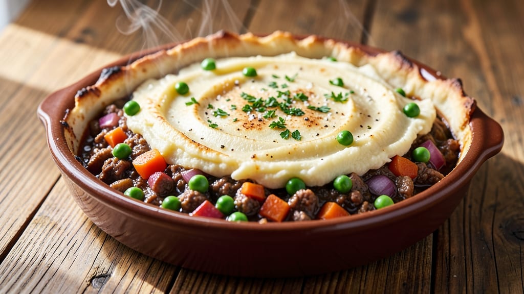 Hellofresh Pub Style Shepherd's Pie Recipe: Fluffy Mashed Topping Over Savory Meat Filling