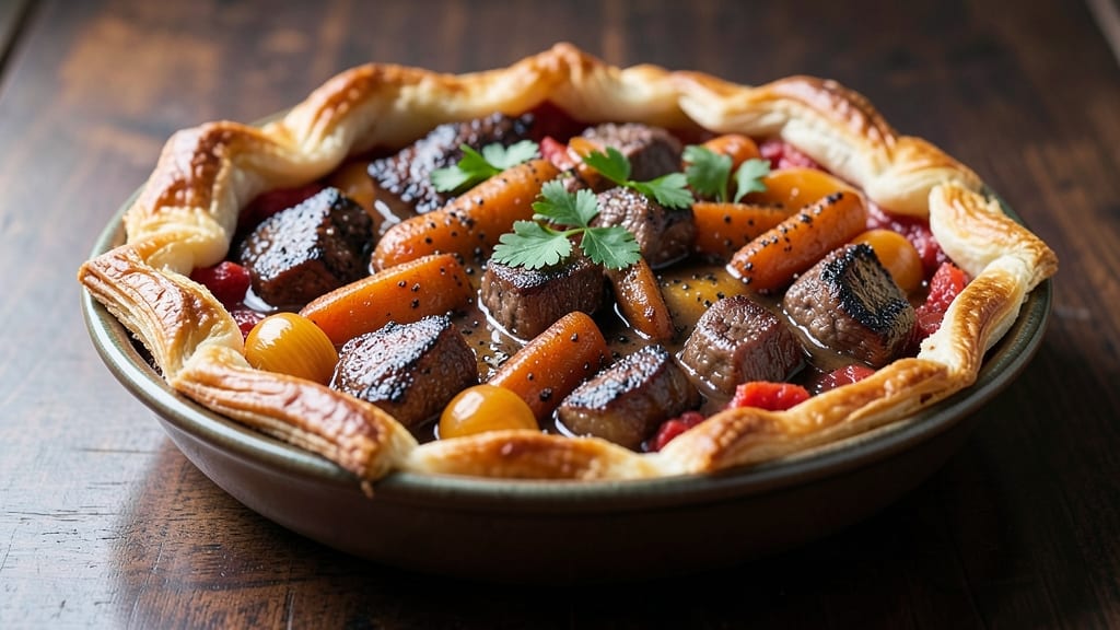 Jamie Oliver's Steak and Kidney Pie Recipe: Flaky Pastry Cradles Savory Filling