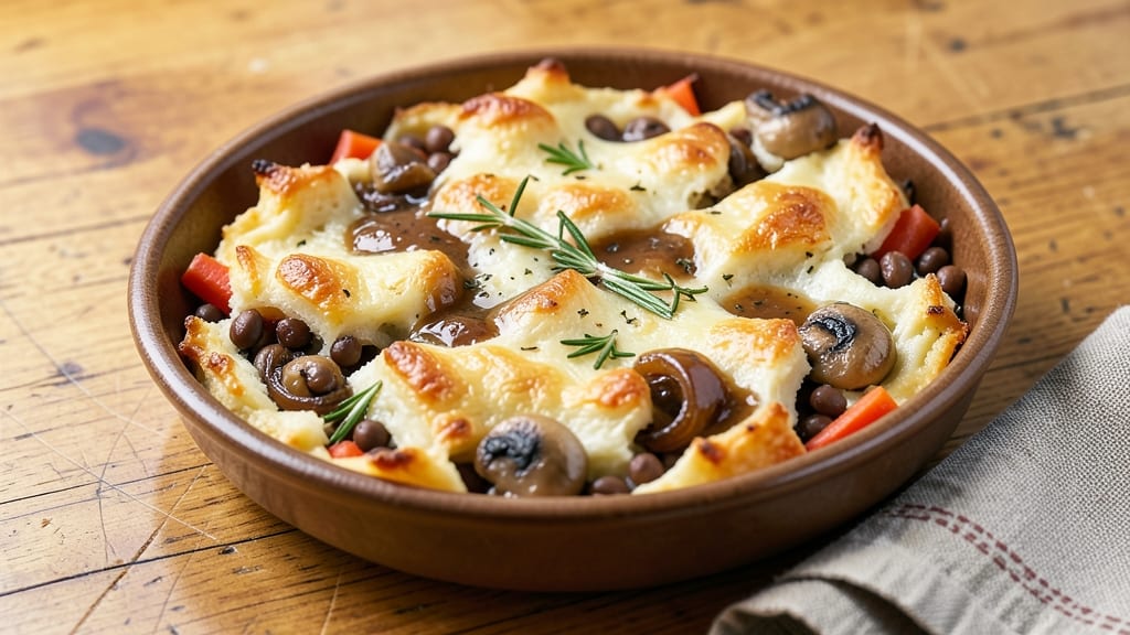 Jamie Oliver Veg Shepherd's Pie Recipe: Flaky Crust Over Savory Mash Magic