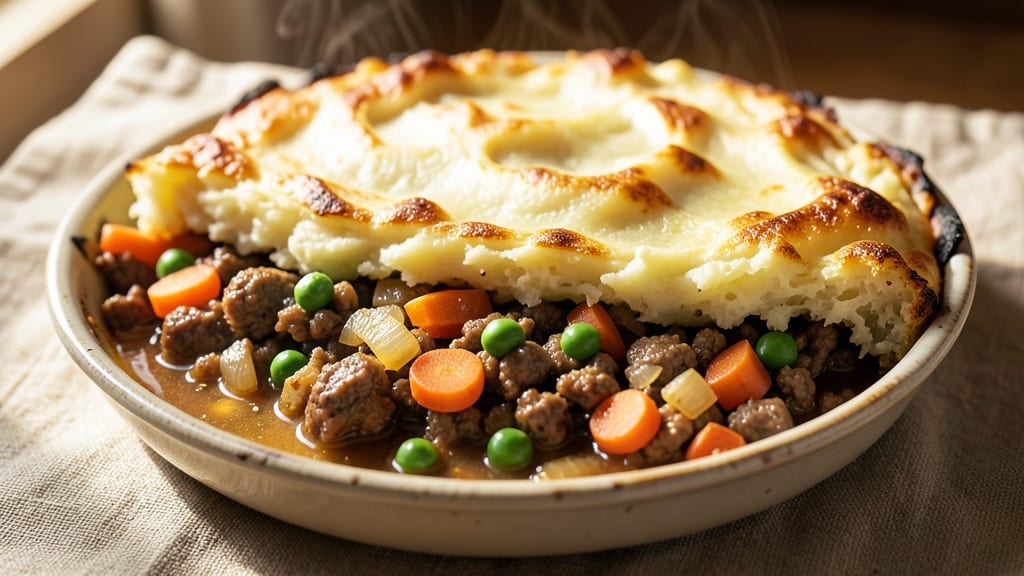 Old Fashioned Shepherd's Pie Recipe: Savory Meat Topped With Golden Mashed Potato Crust