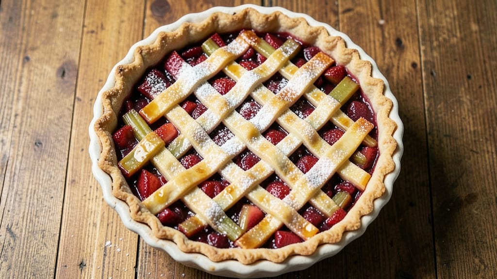 Old Fashioned Strawberry Rhubarb Pie Recipe: Tart-Sweet Balance in Homemade Perfection